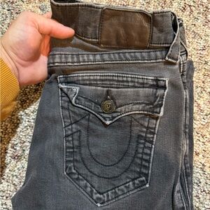 True Religion Charcoal Skinny Jeans